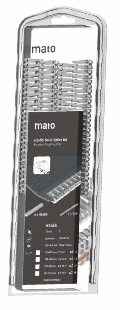 Graffe Mato H24BS per cinghie rotopressa larghezza 221-231mm - Mato