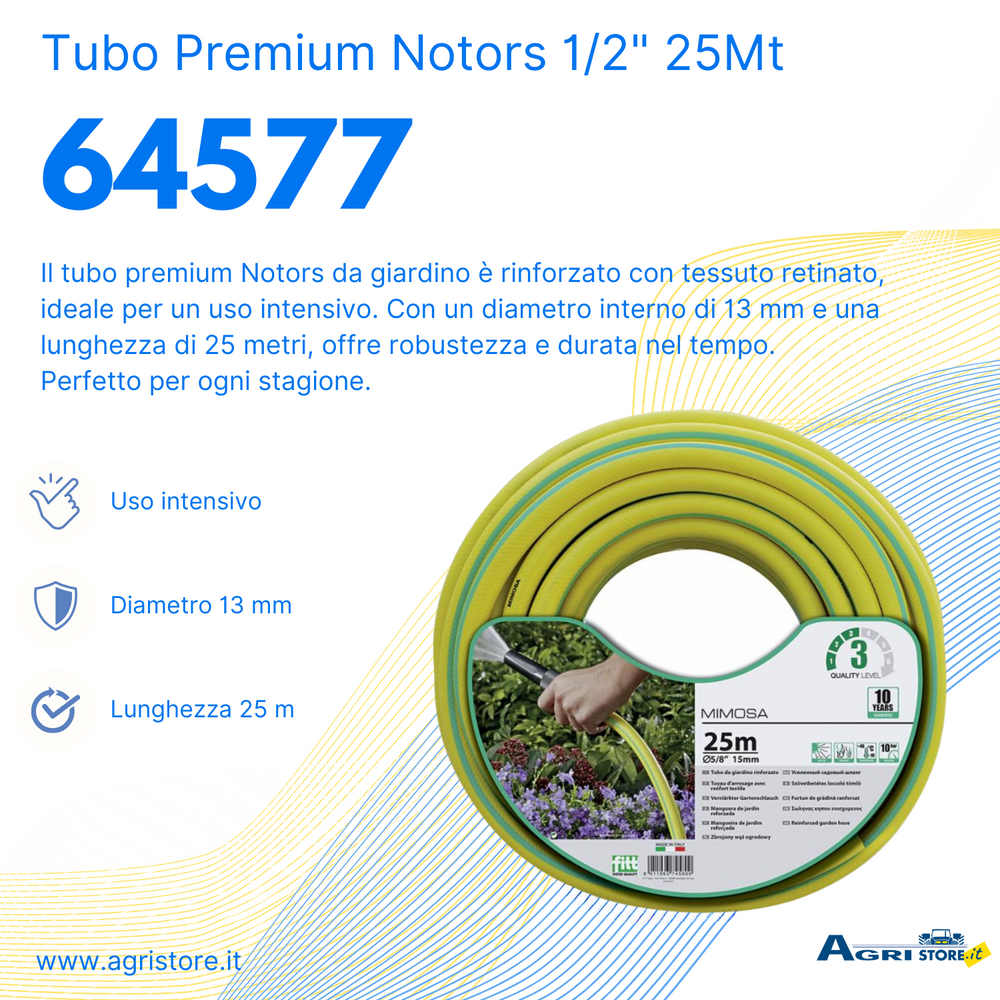 Tubo Premium Notors 1/2" 25Mt - Fitt