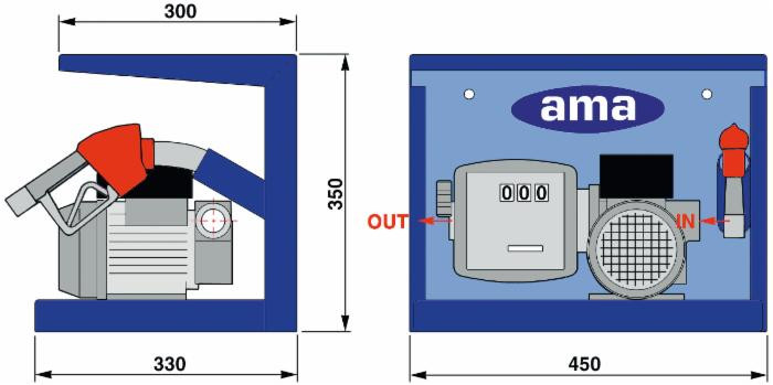 Distributore ad uso privato per gasolio "Easy Pump Counter" - Ama