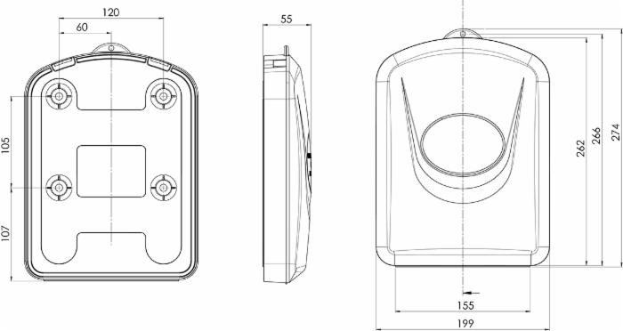 Portadocumenti Meccanoplast piatto piccolo - Seat Plastic