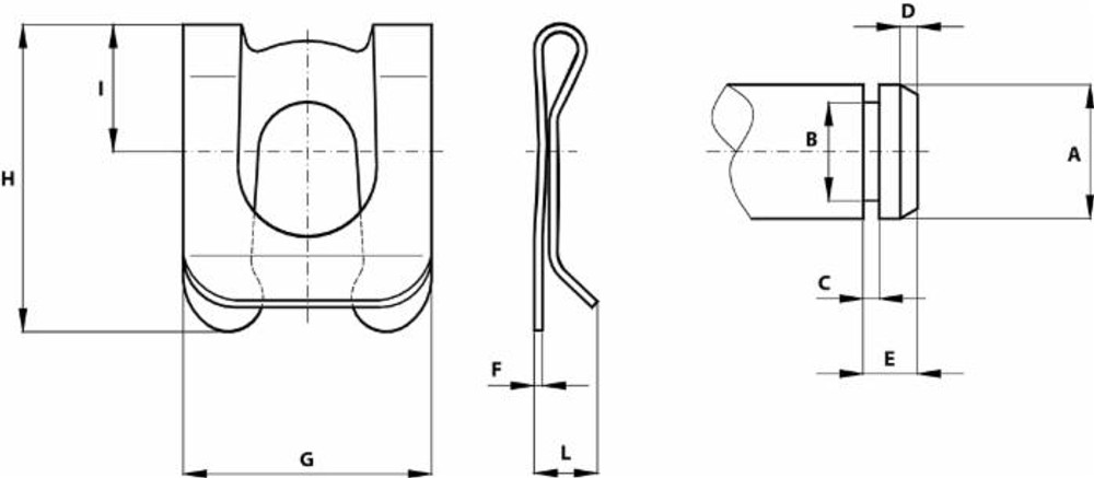 Molla per perno Ø 16mm L= 6,0mm - Ama