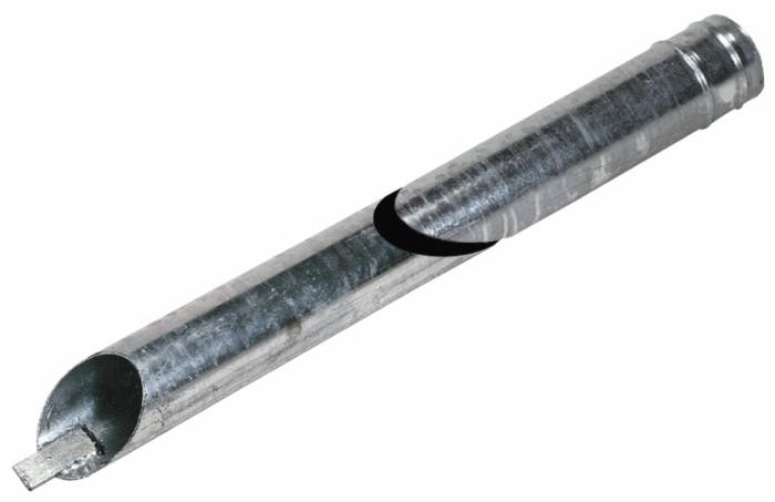 Tubo di aspirazione zincato Ama con portagomma lunghezza 2m e ø 150mm - Ama