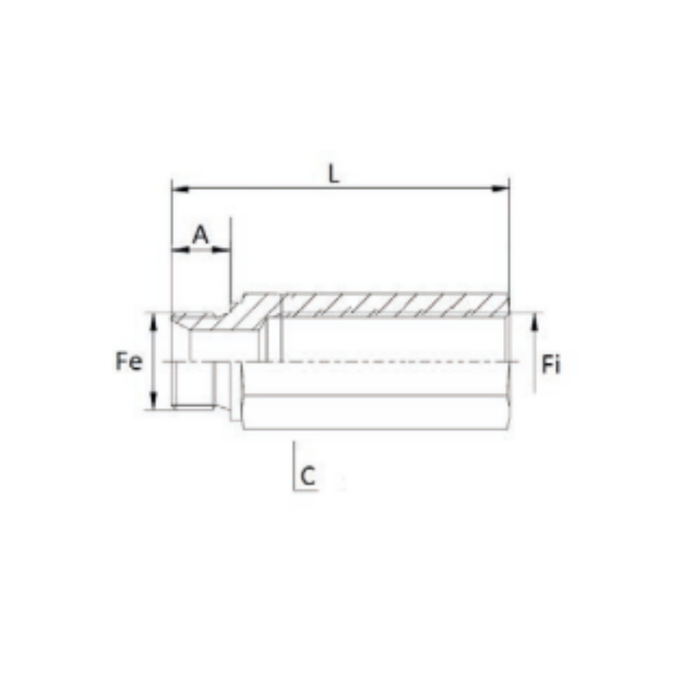 Colonnetta valvola paracadute maschio-femmina 3/8" - Ama Refluid