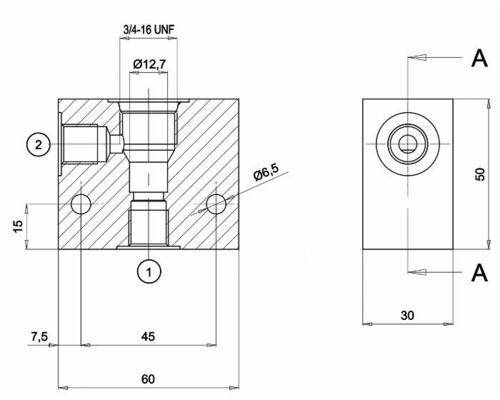Corpo in alluminio per valvole elettriche a 2 vie - Ama Refluid