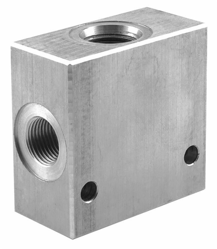 Corpo in alluminio per valvole elettriche a 3 vie cavità 3/4" - Ama Refluid