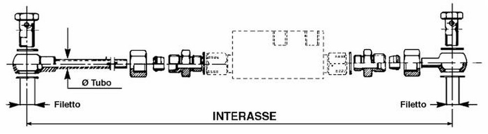 Kit raccorderia per valvola da 1/4" - Ama Refluid