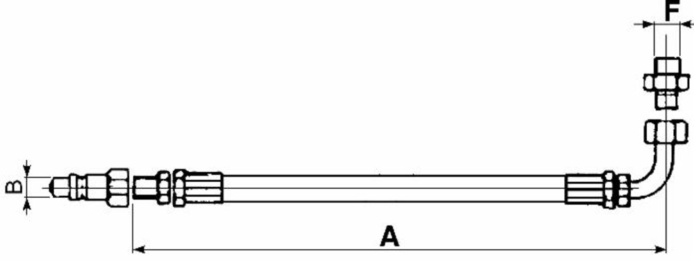 Kit tubi idraulici 3/8" 2SN per terzi punti con valvola di blocco - Ama Refluid