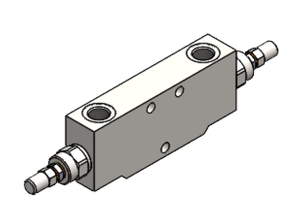 Valvola di blocco e controllo discesa doppio effetto 3/8" - Ama Refluid