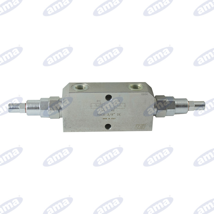 Valvola di blocco e controllo discesa doppio effetto 3/8" - Ama Refluid