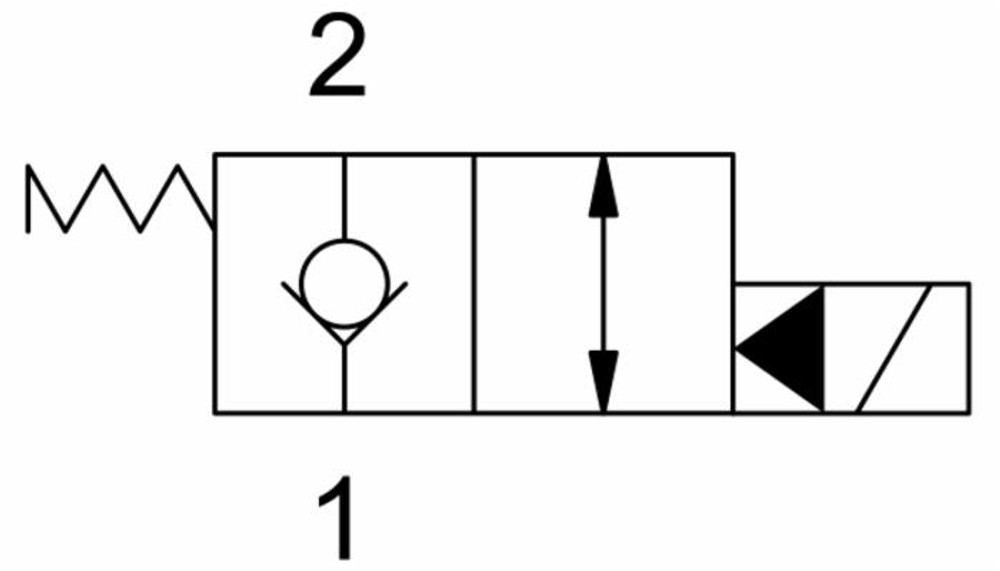 Valvola elettrica a 2 vie normalmente chiusa 12VDC - Ama Refluid