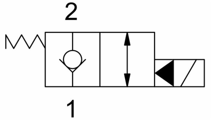 Valvola elettrica a 2 vie normalmente chiusa 12VDC - Ama Refluid