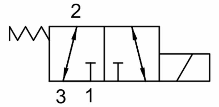 Valvola elettrica a 3 vie 24VDC 35 litri - Ama Refluid