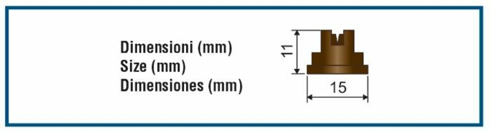 Ugello a ventaglio SF 110° bianco - Asj Spray-Jet