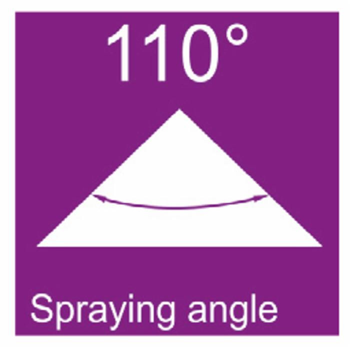 Ugello a ventaglio ad ampio spettro ceramico WRC 110° blu - Asj Spray-Jet