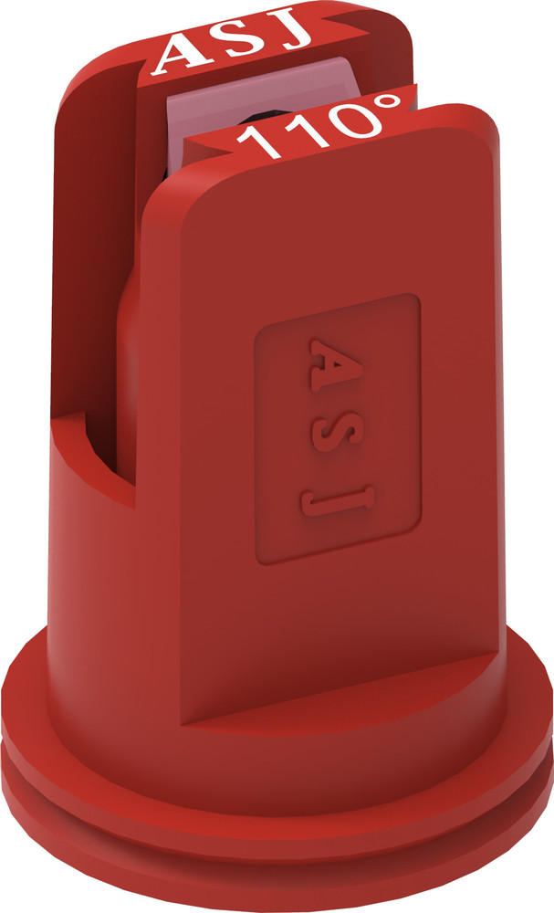 Ugello a ventaglio antideriva con inserto in ceramica rosso Ø 1,2mm - Asj Spray-Jet