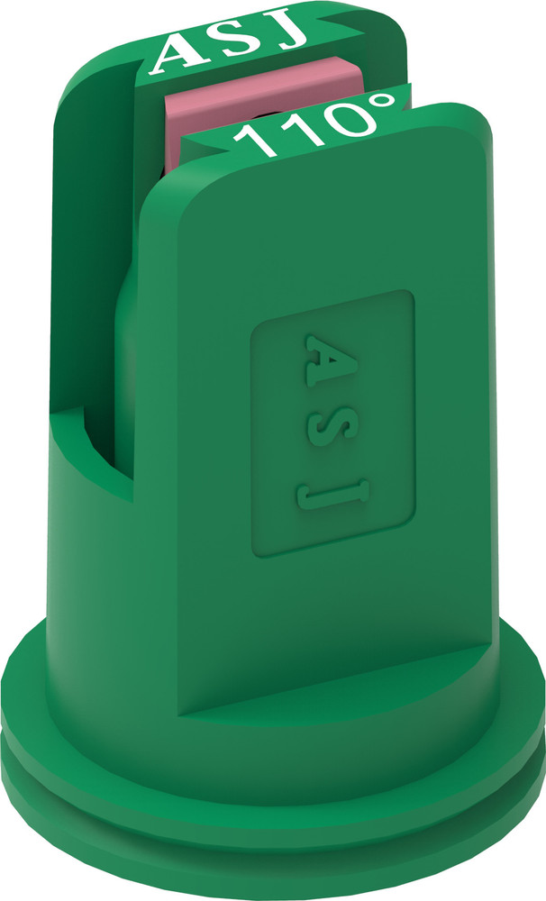 Ugello a ventaglio antideriva con inserto in ceramica verdeØ 0,6mm - Asj Spray-Jet