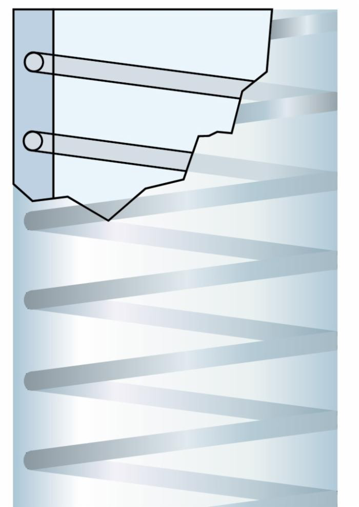 Tubo con spirale in acciaio metalflex 4 bar,ø 40x49mm - Fitt