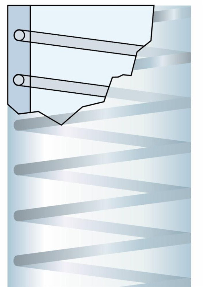 Tubo con spirale in acciaio ø 25 - Fitt