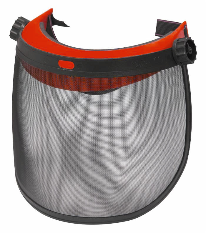 Visiera protettiva in rete con tesina parasole conforme agli standard CE-EN1731 e EU2016/425 - Ama