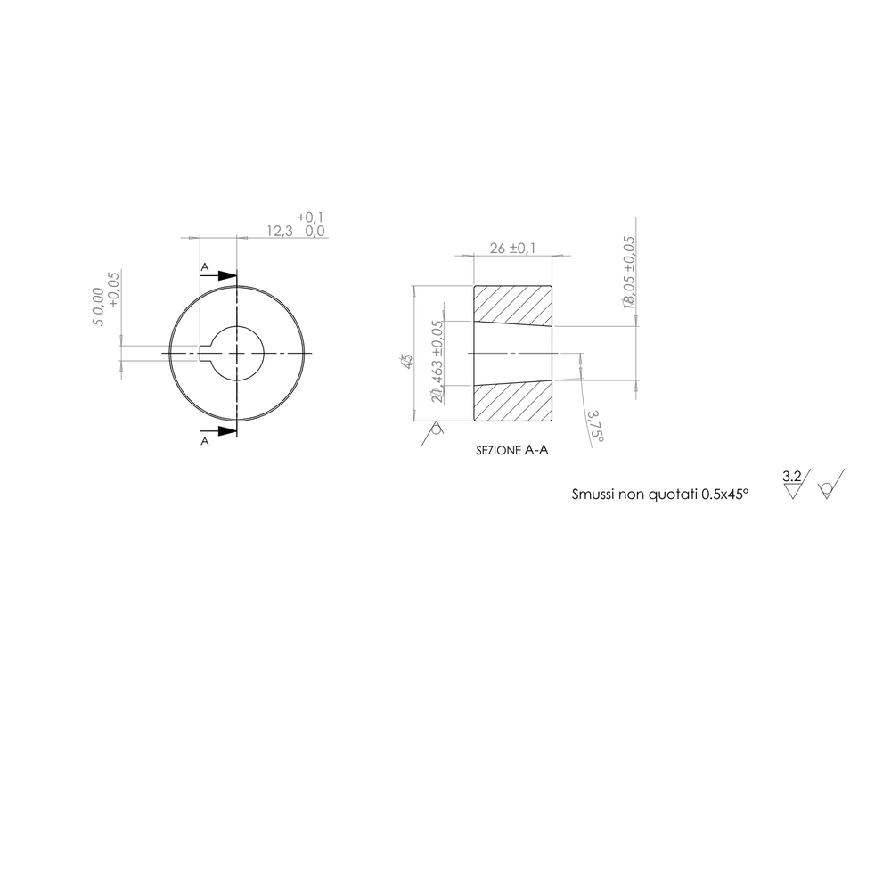 Volante C/5 a calice da 435mm compatibile con diversi marchi - Seat Industries