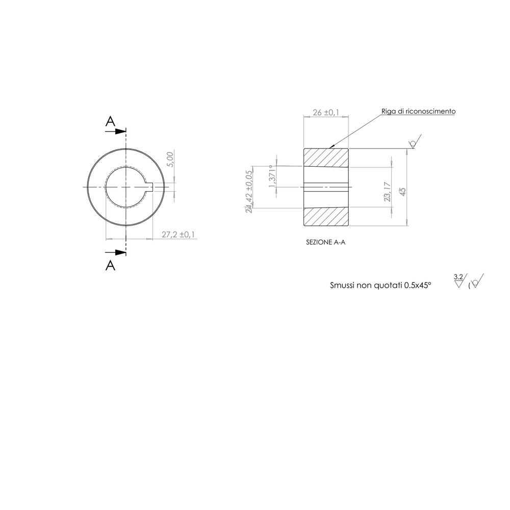 Volante C/6 diametro 380mm con cono Danfoss 1 - Seat Industries