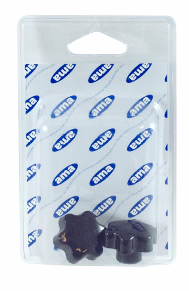 Volantino 6 lobi femmina Ø 30mm filetto M6 - Ama