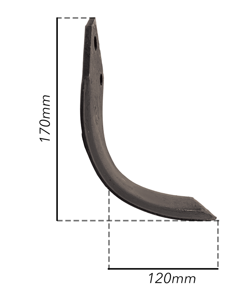 Zappa dx adattabile Breviglieri,Valpadana,piatto 70x6,foro 12,5 - Ama