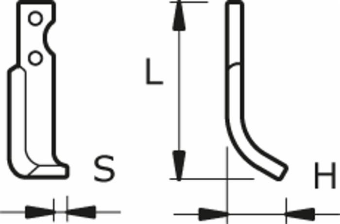 Zappa dx L 165,H 55,s 20,foro 9 - Ama