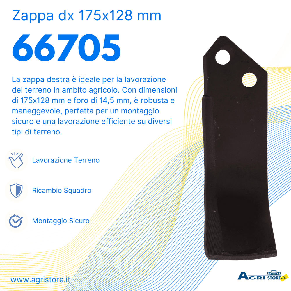 Zappa dx L 175,H 128,ø f,14,5 - Ama