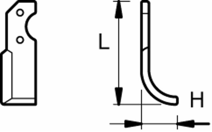 Zappa dx L 220,H 70,foro 10,5 - Ama