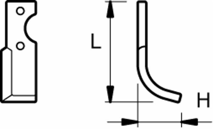 Zappa dx L 245,H 80,foro 12,5 - Ama