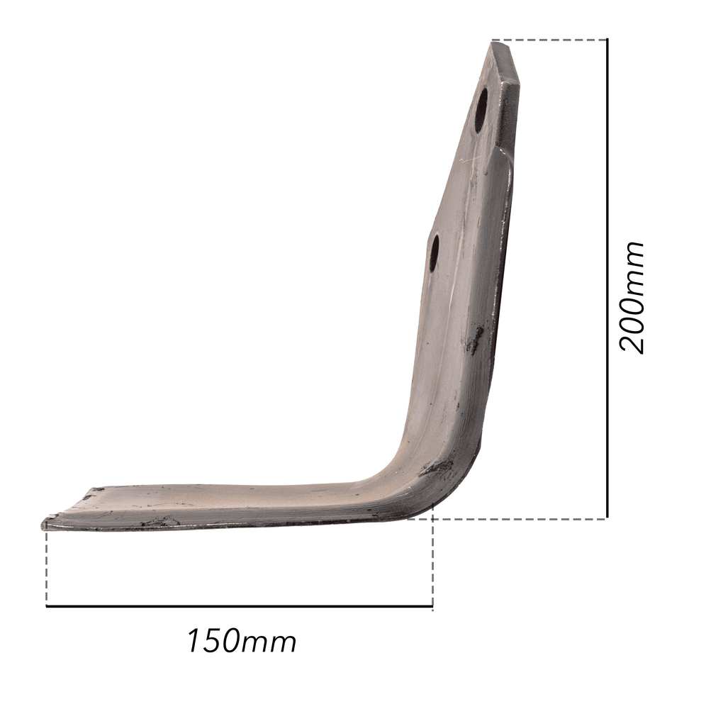 Zappa sx adattabile Howard piatto 105x8mm Ø foro 75mm - Ama