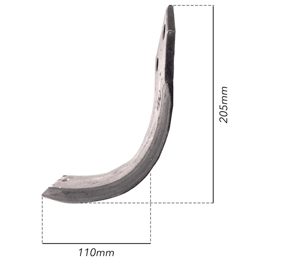 Zappa sx adattabile Dondi e Kverneland piatto di 80x8mm Ø foro 46mm - Ama