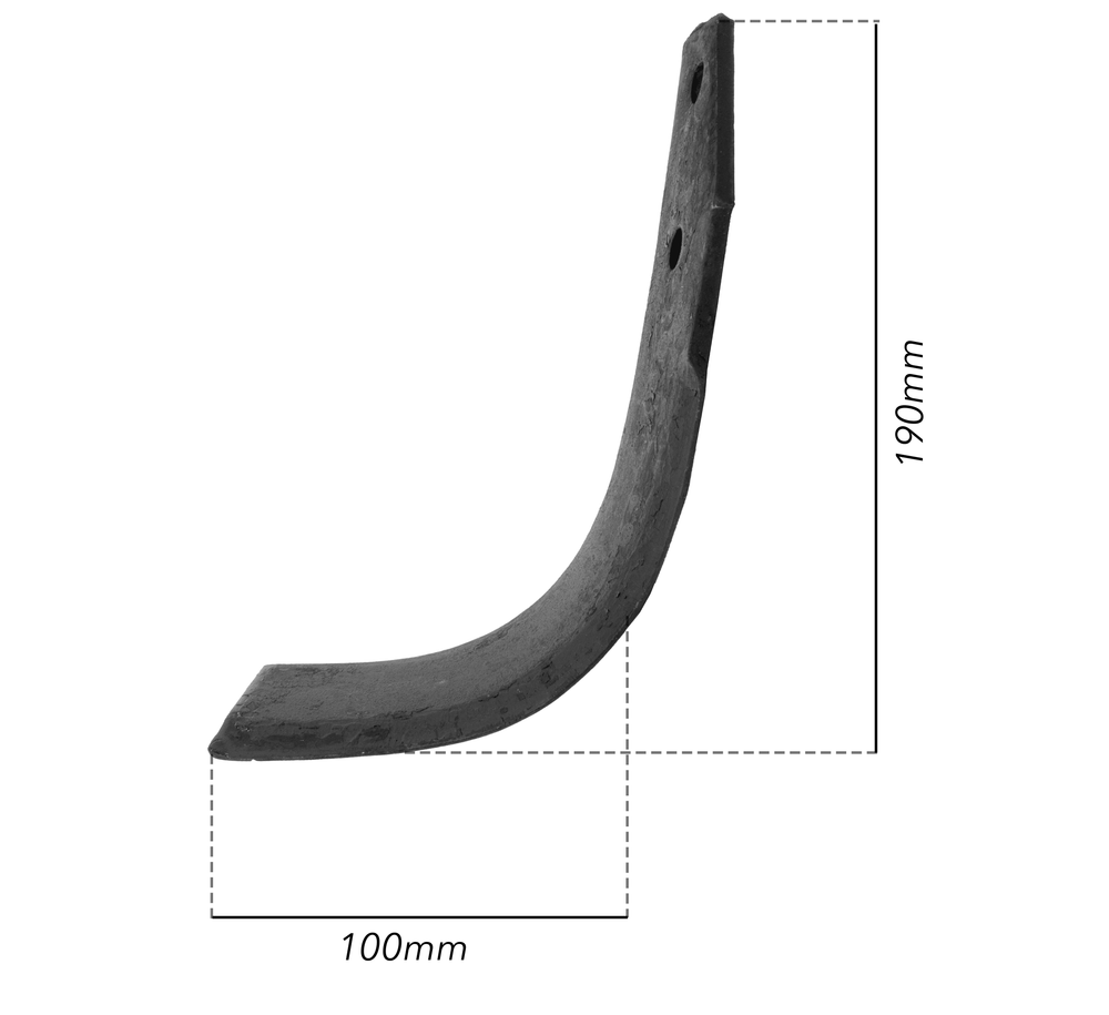 Zappa sx adattabile Goldoni Ø foro 42mm profondità 100mm piatto robusto da 45x5mm - Ama