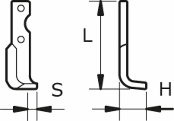 Zappa sx L 170,H 55,s 18,foro 8,5 - Ama