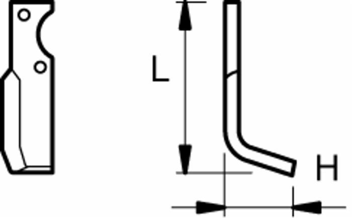 Zappa sx L 176,H 71,foro 10,5 - Ama