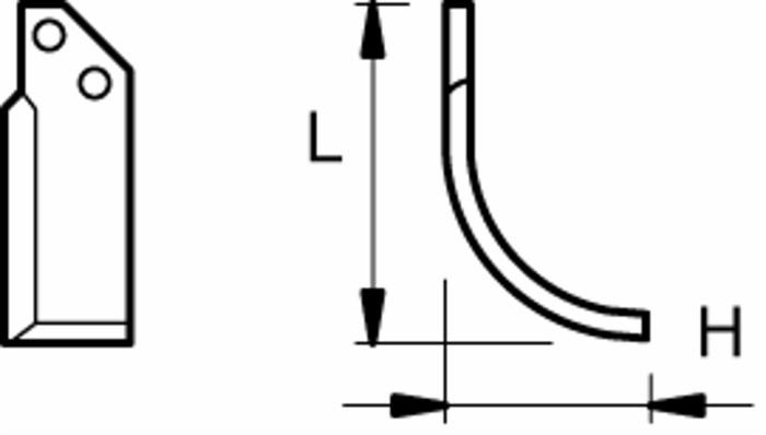 Zappa sx curva lunghezza 185 profondità 88 - Ama