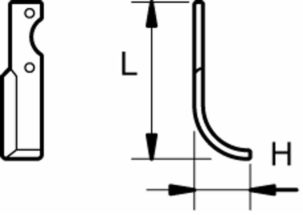 Zappa sx L 200,H 70,foro 10,5 - Ama