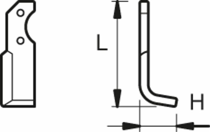 Zappa sx L 245,H 80,foro 12,5 - Ama