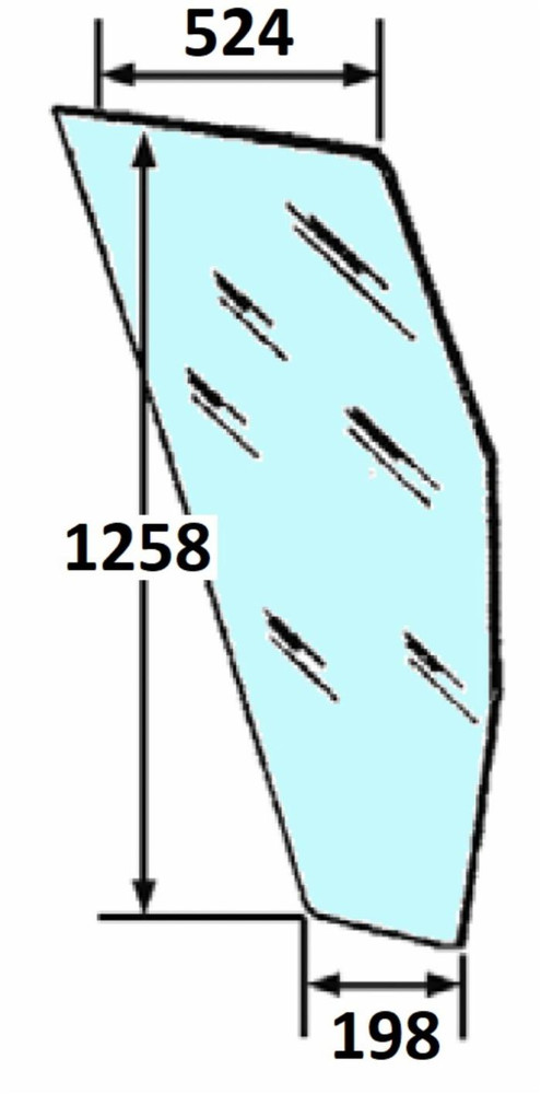 Cristallo per portiera Sx adattabile al riferimento originale Fiat 5130883 - Ama