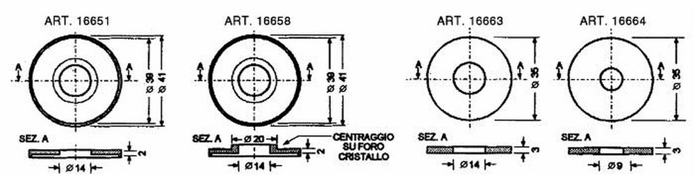 Guarnizione in PVC per vetri cabina con Ø esterno 35mm e Ø interno 9mm - Ama