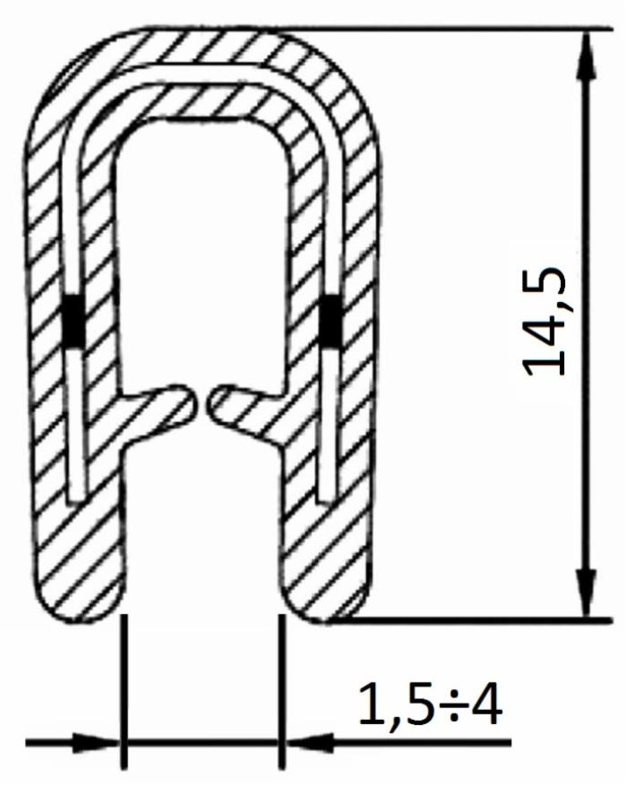 Guarnizione coprilamiera fino a 4mm (5 mt) - Ama