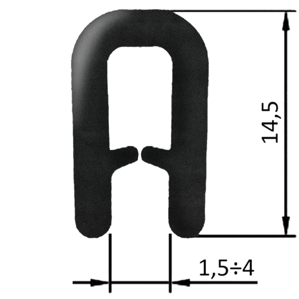 Guarnizione coprilamiera fino a 4mm (20 mt) - Ama