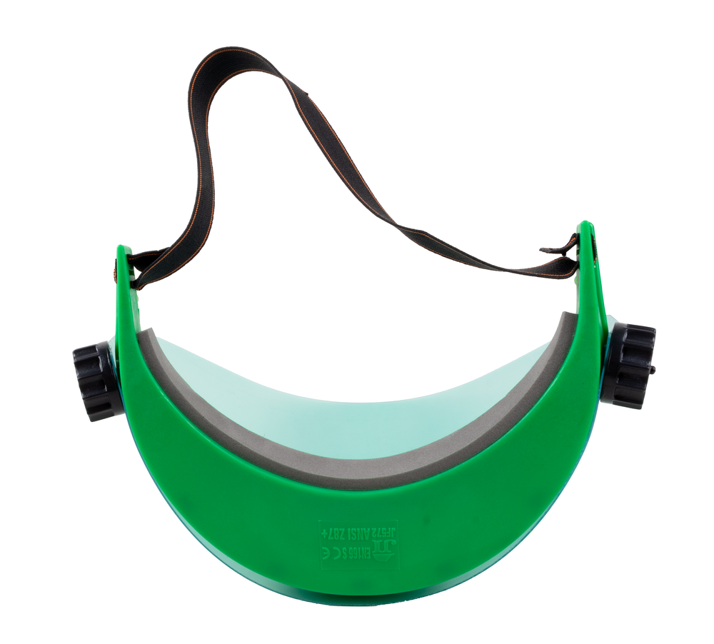 Visiera protettiva professionale in policarbonato verde per giardinaggio - Ama