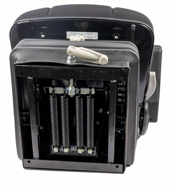 Sedile Activo Standard in tessuto nero con molleggio meccanico e braccioli - Seat Industries