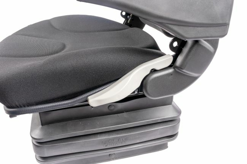 Sedile Activo Standard in tessuto nero con molleggio meccanico e braccioli - Seat Industries