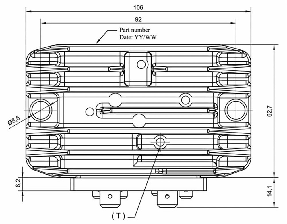 Regolatore di tensione controfase per trattore da 12V compatibile con motori diesel Acme e Ducati-Vm - Ama