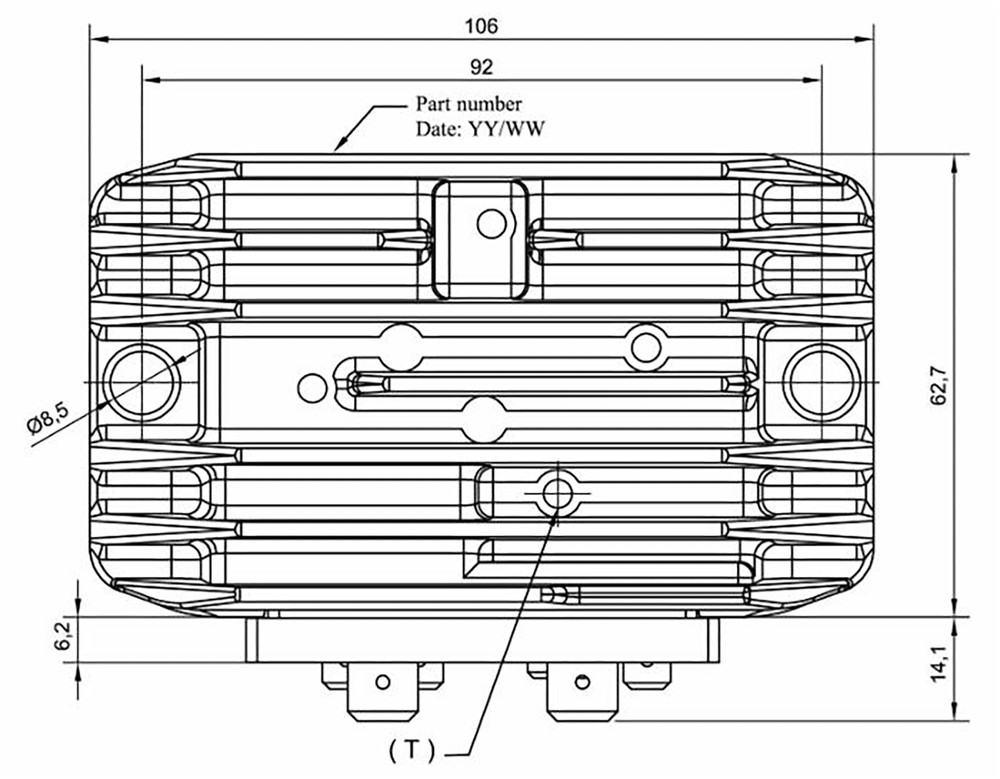 Regolatore di tensione controfase per trattore da 12V compatibile con motori diesel Acme e Ducati-Vm - Ama