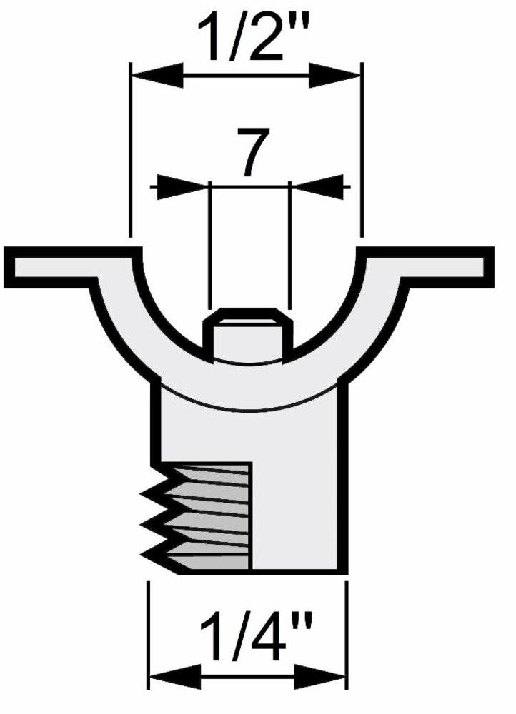 Morsetto a fascetta femmina 1/2" - Arag