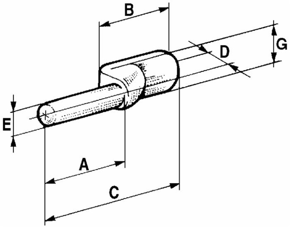 Perno per cerniere ø 8mm - Ama